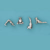 4 pc. Yoga Frogs Miniature Set w/pouch