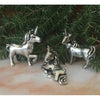 3 pc. Unicorns Miniature Set w/Pouch