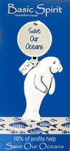 Manatee Save Our Oceans Keychain