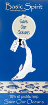 Dolphin Save Our Oceans Keychain