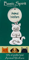 Yoga Cat Animal Welfare Keychain
