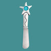 Seastar (turq) Small Pate Knife