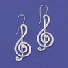 Treble Clef Woodstock Earrings