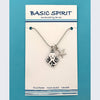 Octopus & Seastar Dbl Charm Necklace