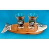 Fish Double Shot Glass Board