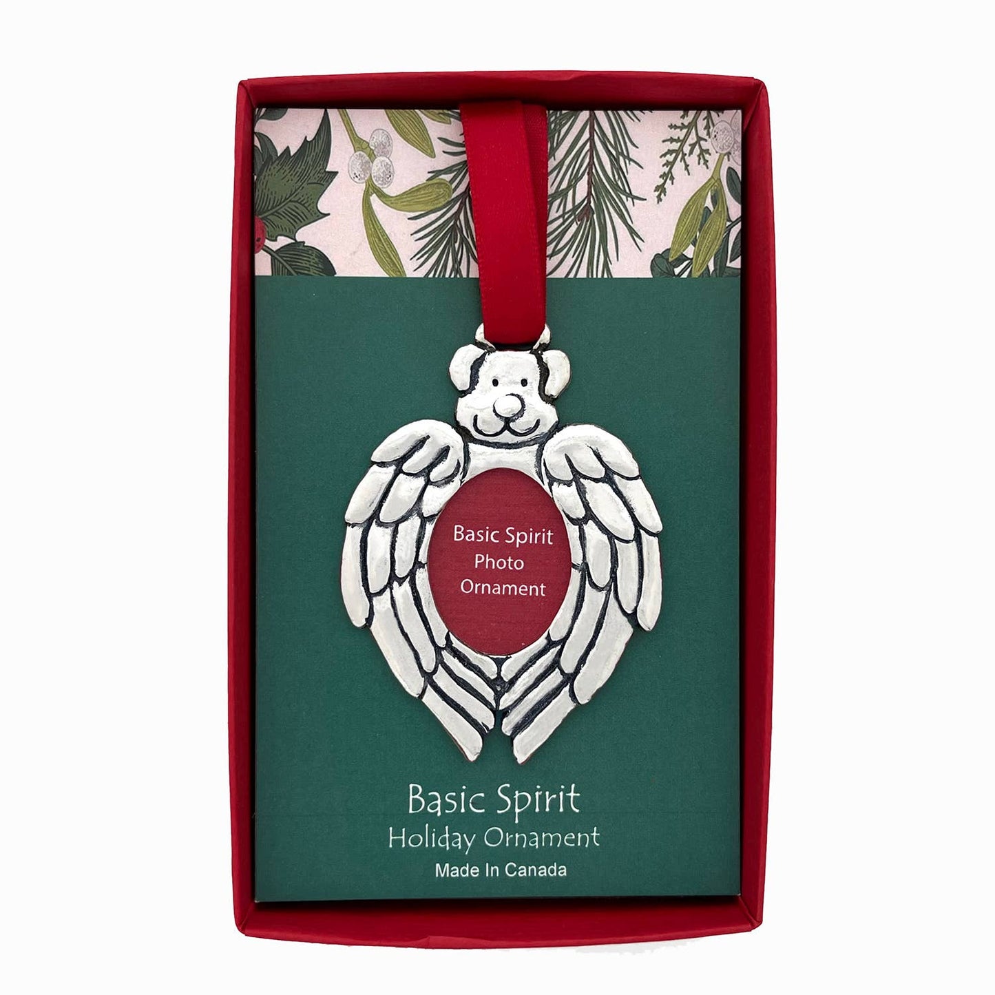 Dog Angel Photo Ornament