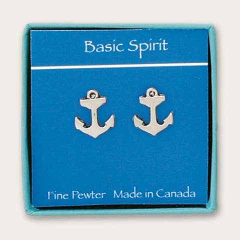 Anchor Stud Earrings (BOXED)