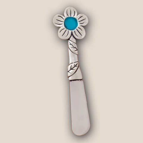 Flower Pate Knife (Turq.)