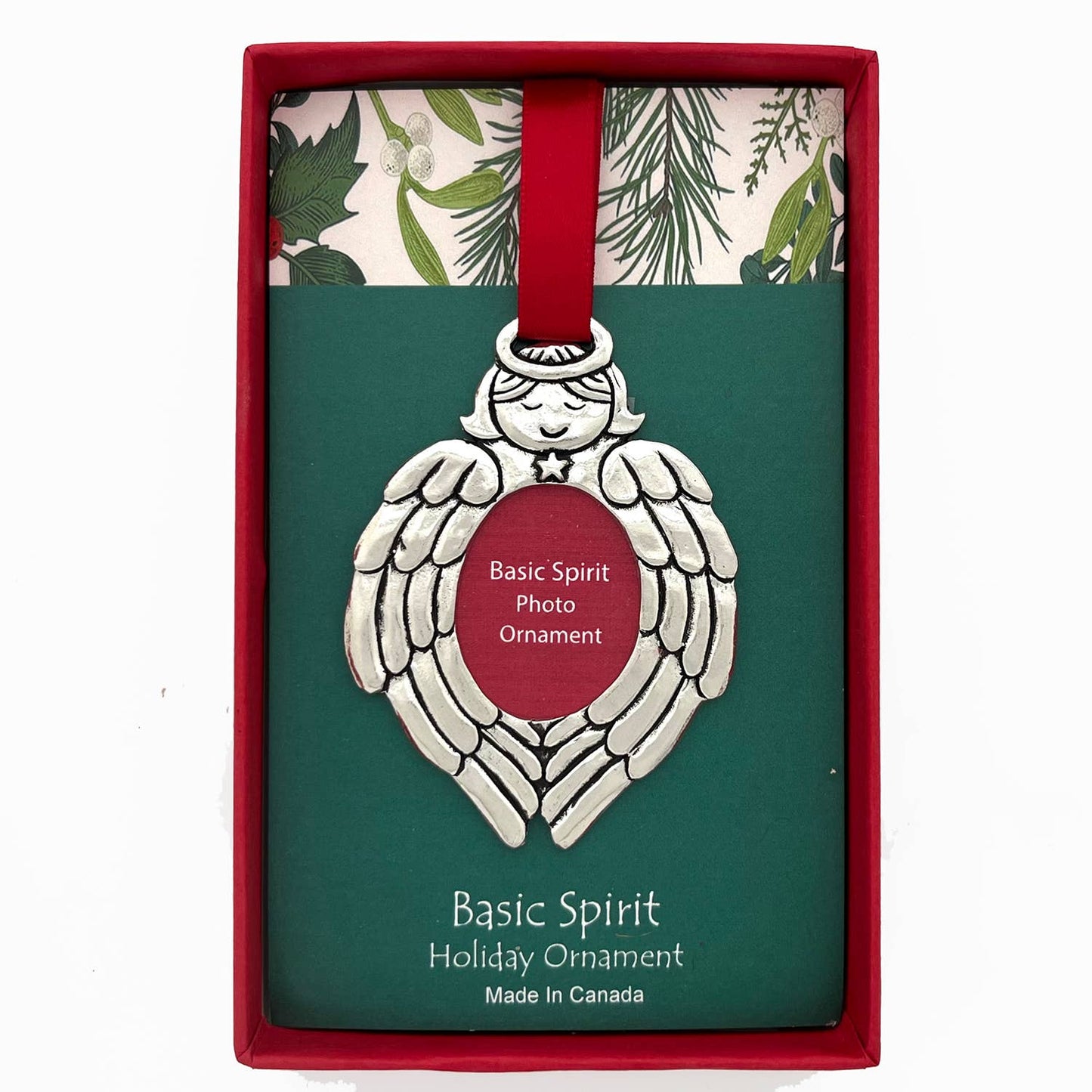 Angel Wreath Photo Ornament