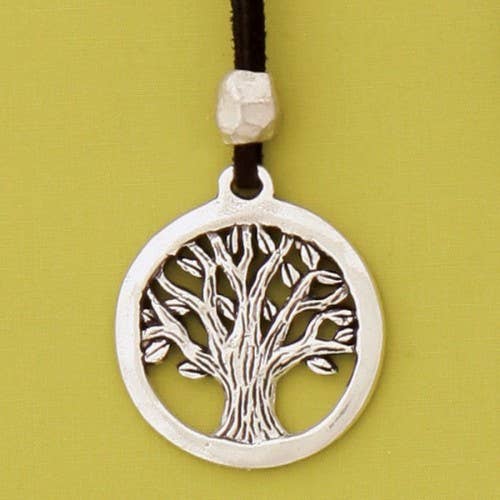 Tree Suede Cord Necklace