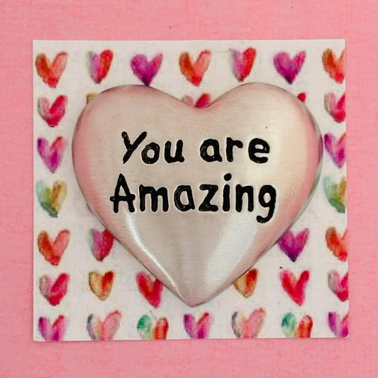You Are Amazing Small Heart Token