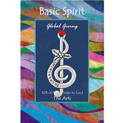 Treble Clef The Arts Global Giving Orn.