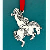 Cowboy Santa Holiday Ornament  (BOXED)