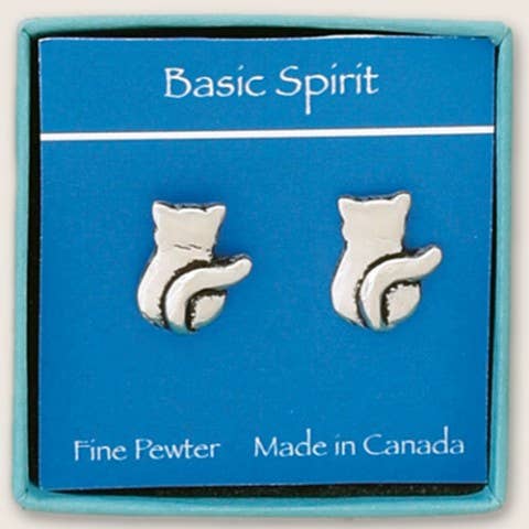 Cat Stud Earrings (BOXED)