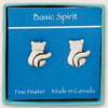 Cat Stud Earrings (BOXED)