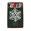 Lg Snowflake Holiday Ornament (BOXED)