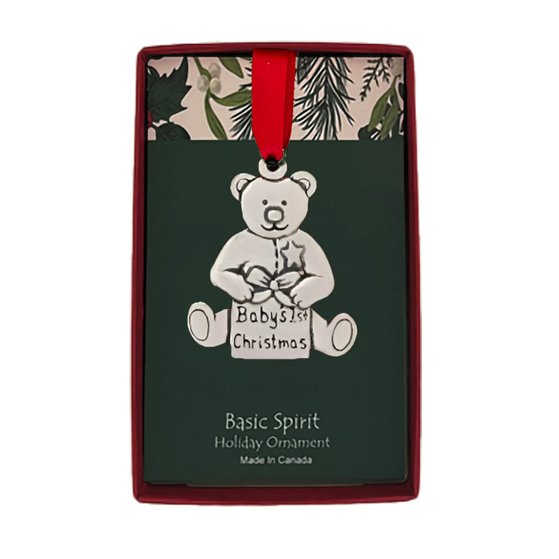 Teddy Baby's 1st  Ornament (BOXED)