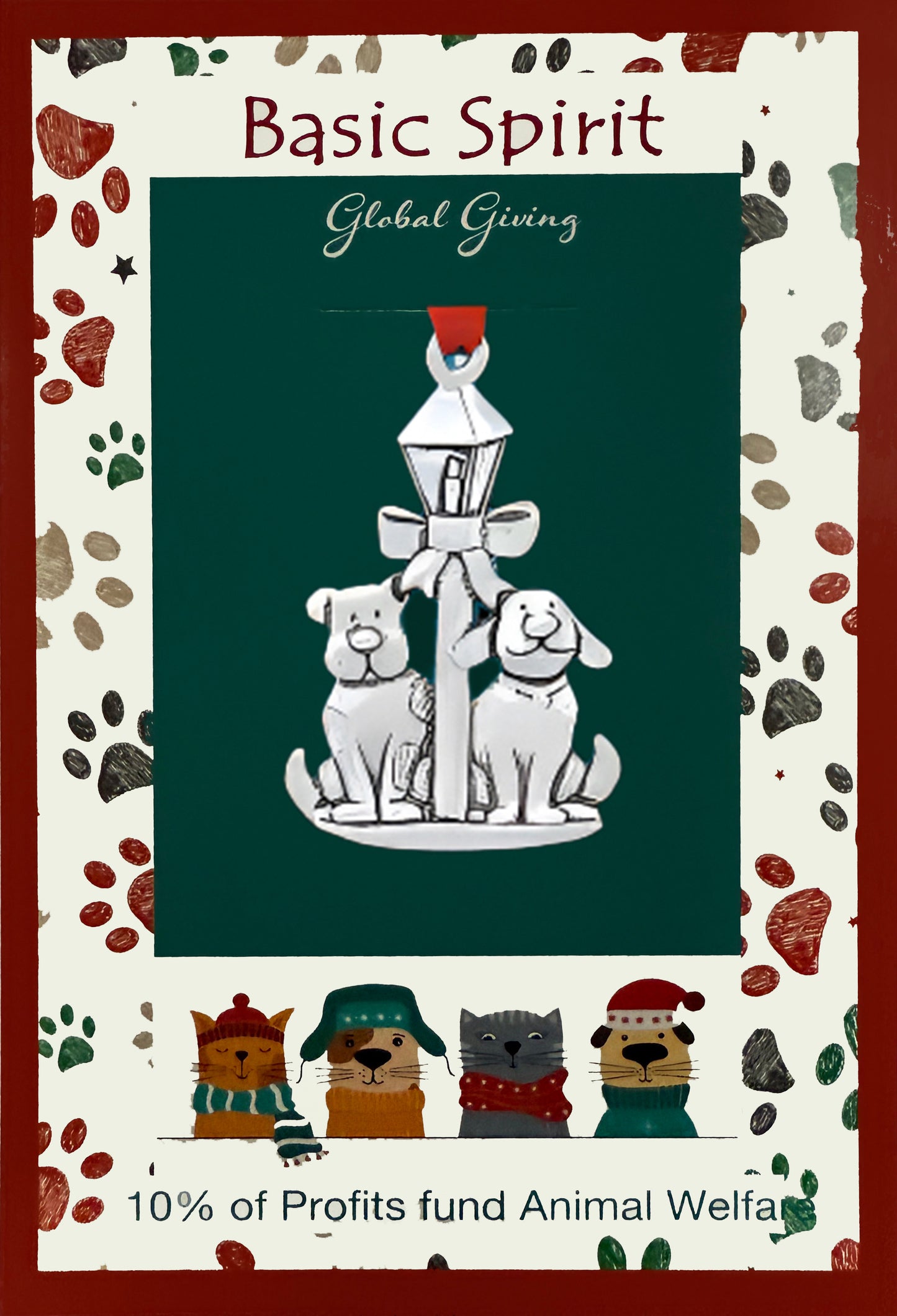 Lamppost Dog Animal Welfare Global Giving Orn.