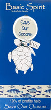 Sea Turtle Save Our Oceans Keychain