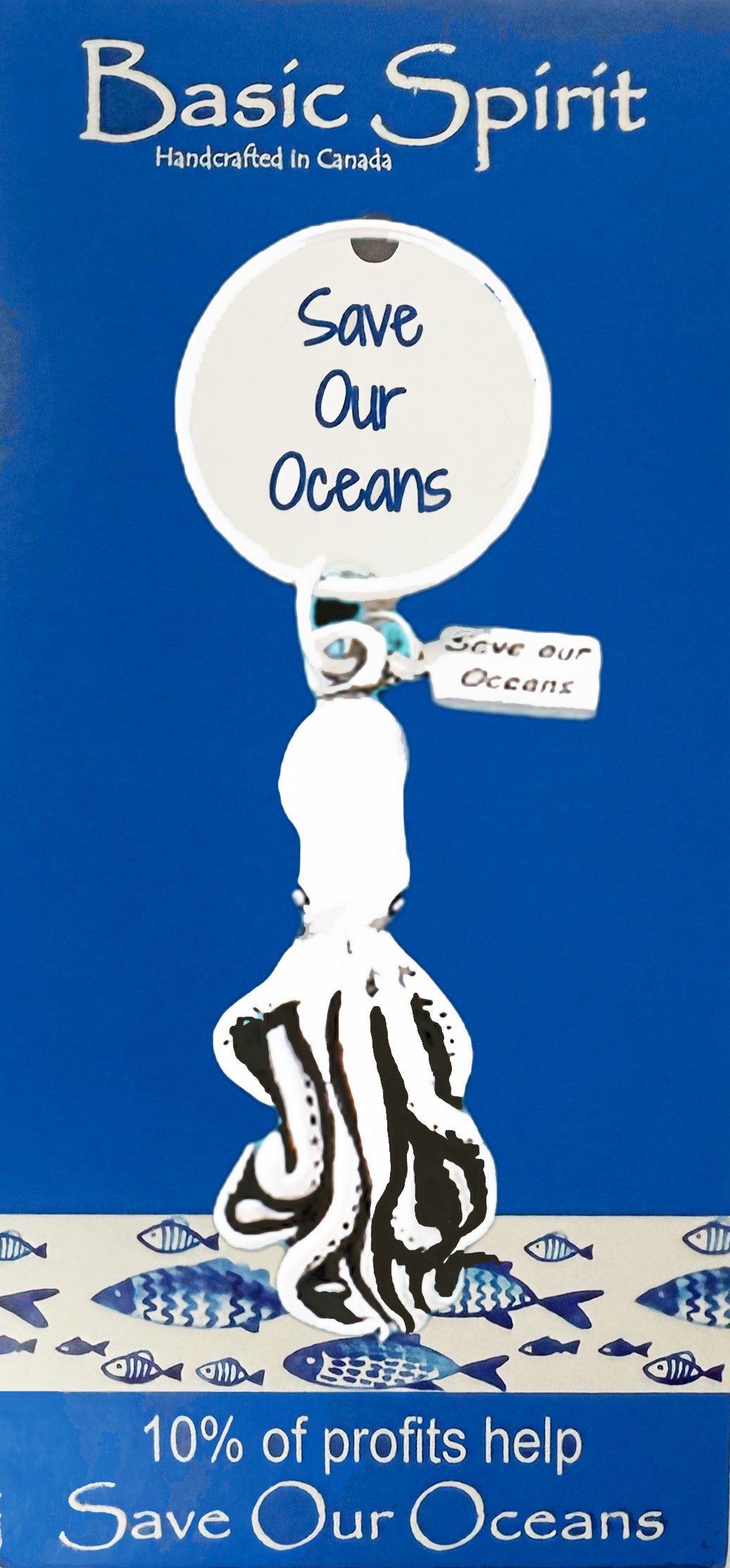 Octopus Save Our Oceans Keychain