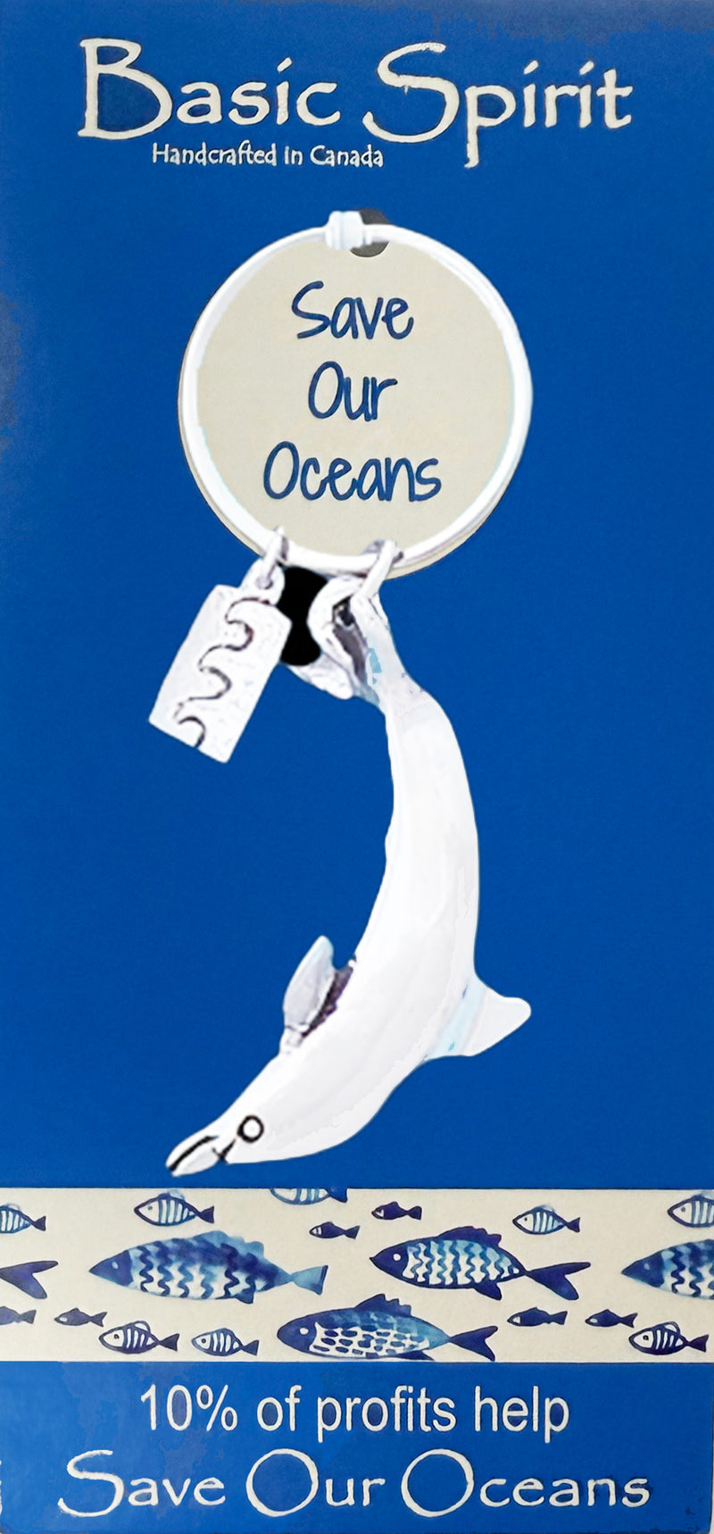 Dolphin Save Our Oceans Keychain