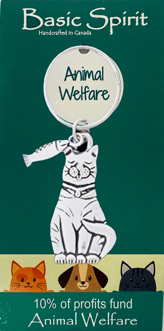 Cat Animal Welfare Keychain