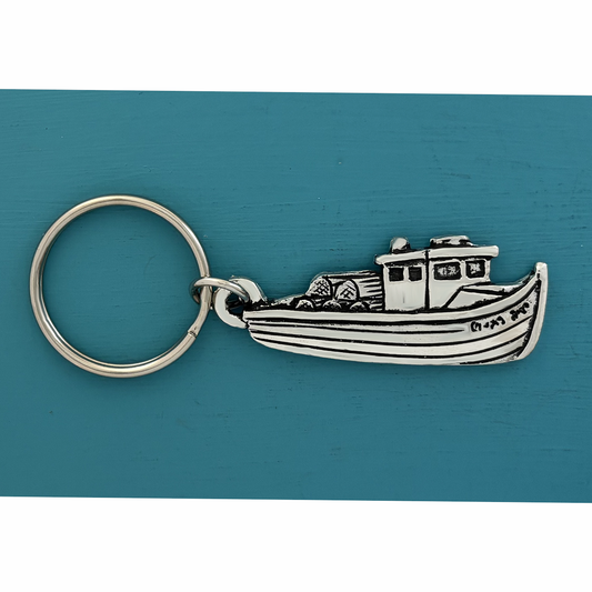 Lobster Boat Keychain
