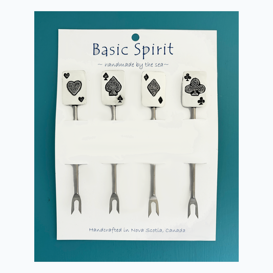 Aces Hors d'Oeuvres Pick Set of 4