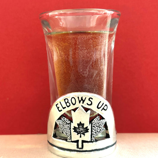 Elbows Up Shot Glass