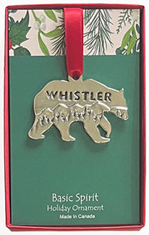 Whistler Bear Holiday Ornament