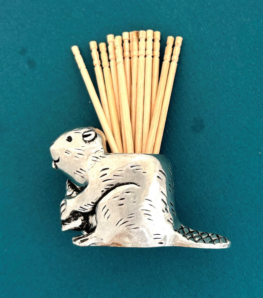 Beaver Toothpick Holder