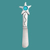 Seastar (turq) Small Pate Knife (BOXED)