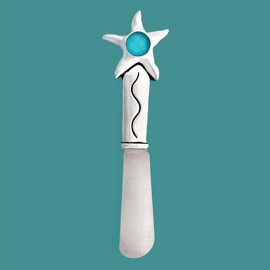 Seastar (turq) Small Pate Knife (BOXED)