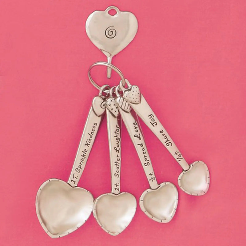 Heart Meas. Spoons w/hook (BOXED)