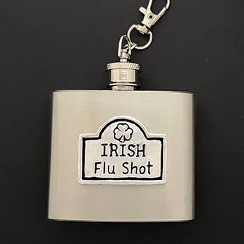 Irish Flu Shot Keychain Flask (2 oz)