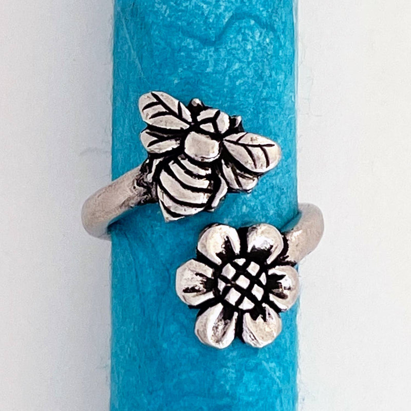 Bee/Flower Wrap Ring