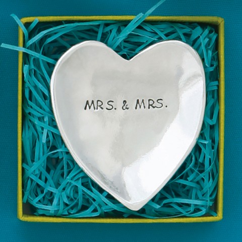 Mrs. & Mrs. Lg Charm Bowl (boxed)