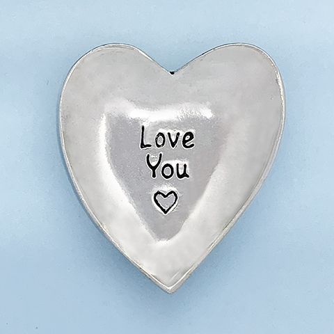 Love You large charm bowl