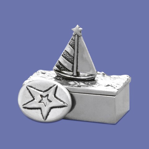Sailboat Box  W/Coin