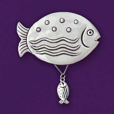Fish Wish Box W/Fish Necklace