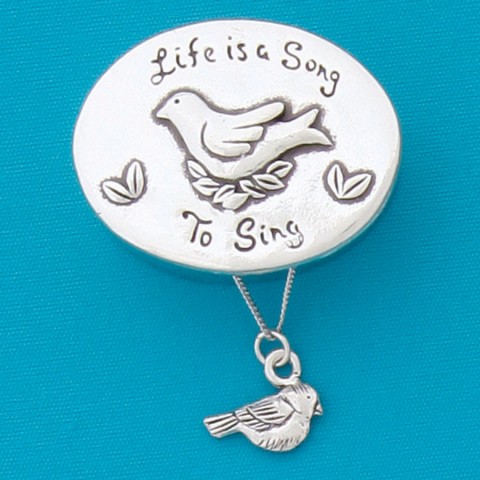 Song to Sing Wish Box w/Bird Necklace