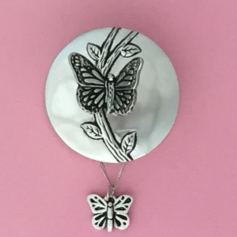 Butterfly Wish Box w/Butterfly Necklace