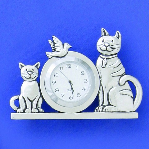 Cat Desk Clock   