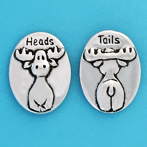 Moose head/tails coin