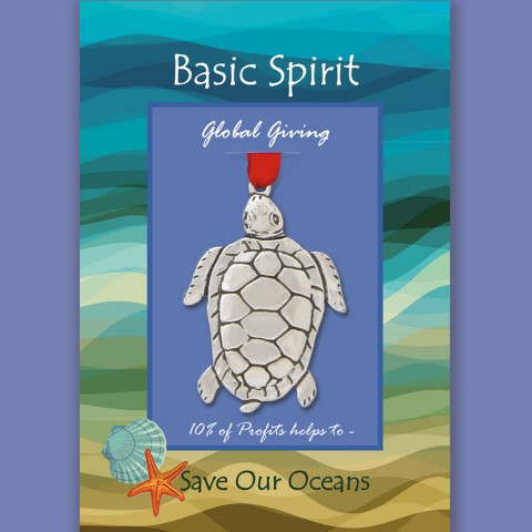 Turtle Save Our Oceans Global Giving Ornament