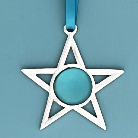 Star Seaglass Ornament  (Boxed)