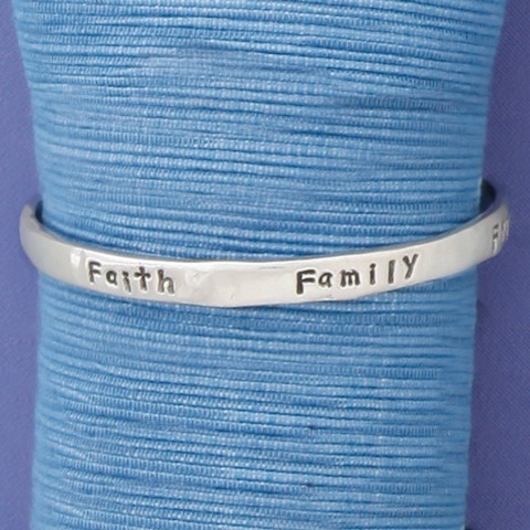 Faith Thin Bangle