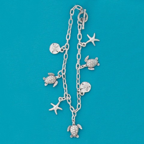 Turtles Multi Charm Bracelet  