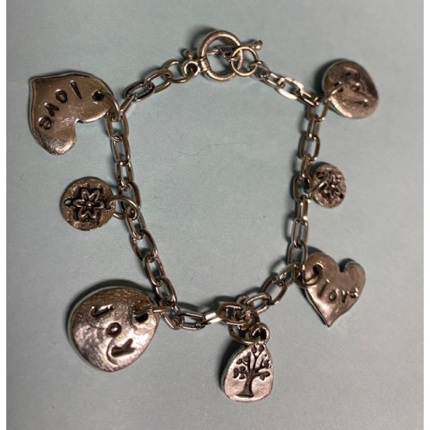 Love/Joy Multi Charm Bracelet  