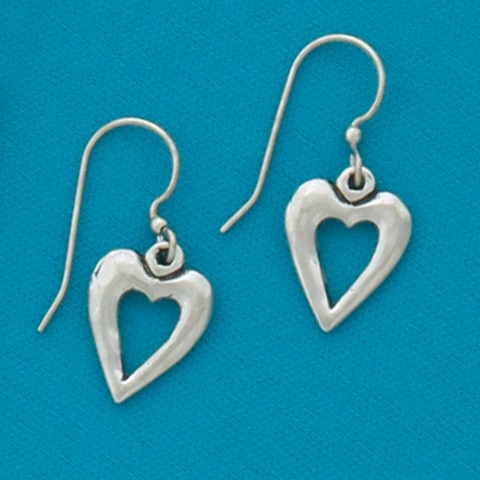 Sm. Open Heart Earrings